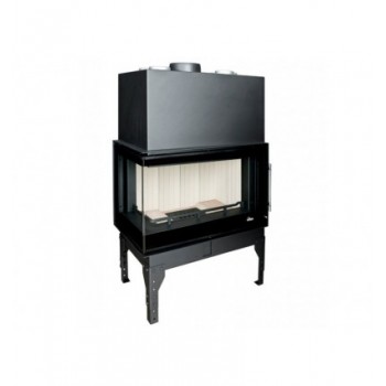 Каминная топка UNIFLAM 860 EVO LBS  левое изогнутое стекло