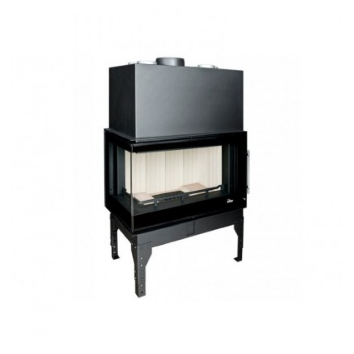 Каминная топка UNIFLAM 860 EVO LBS  левое изогнутое стекло