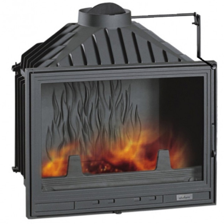 КАМИННАЯ ТОПКА UNIFLAM 700 OPTIMA С ШИБЕРОМ И DP