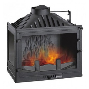 КАМИННАЯ ТОПКА UNIFLAM 700 STANDARD ЛЕВОЕ БОКОВОЕ СТЕКЛО С ШИБЕРОМ И DP