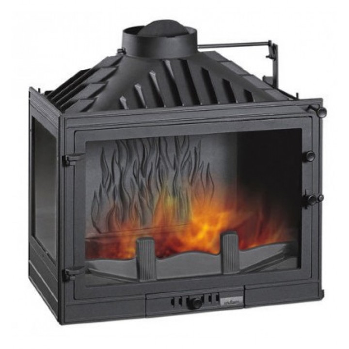 КАМИННАЯ ТОПКА UNIFLAM 700 STANDARD ЛЕВОЕ БОКОВОЕ СТЕКЛО С ШИБЕРОМ И DP