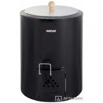  Піч-бак чорний з кришкою Harvia WP800  80л Сauldron